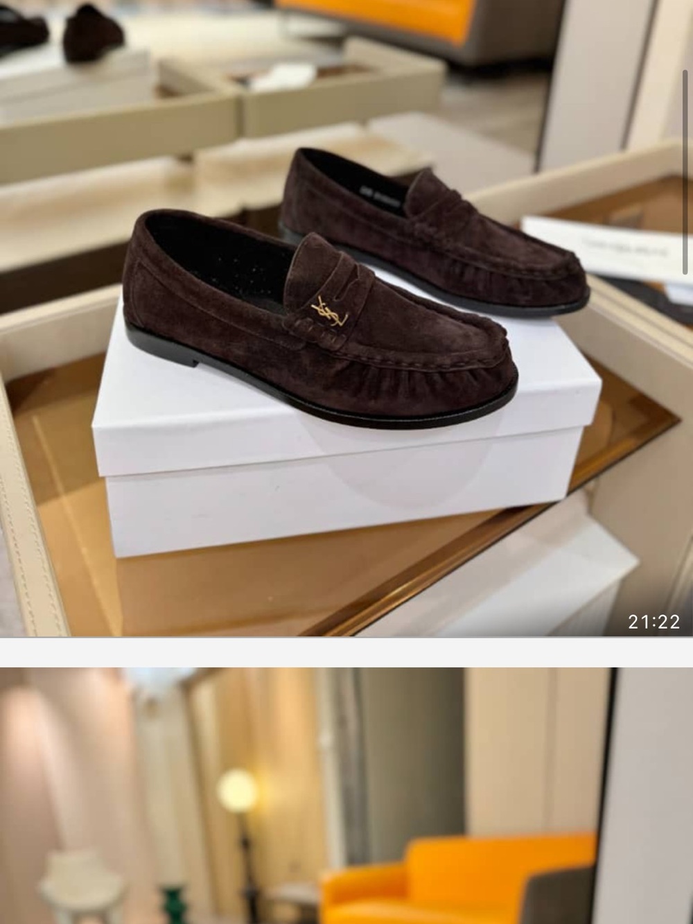 Women’s dark brown loafer size 38/8 new